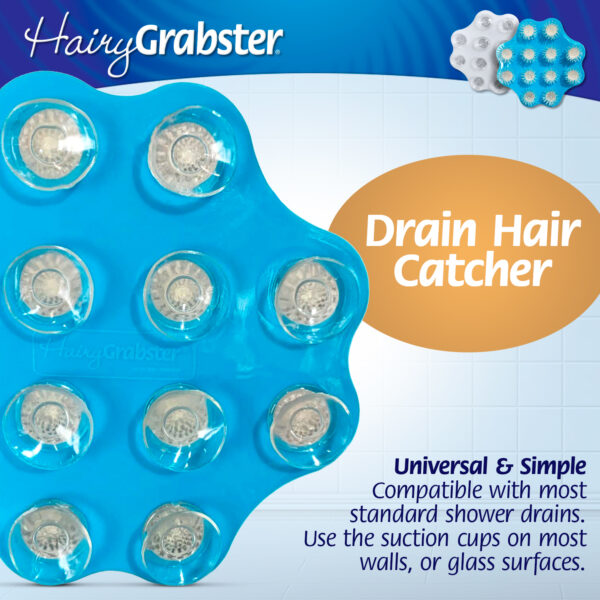 Hairygrabster is the drain hair catcher with it's simple universal design to work in all showers.